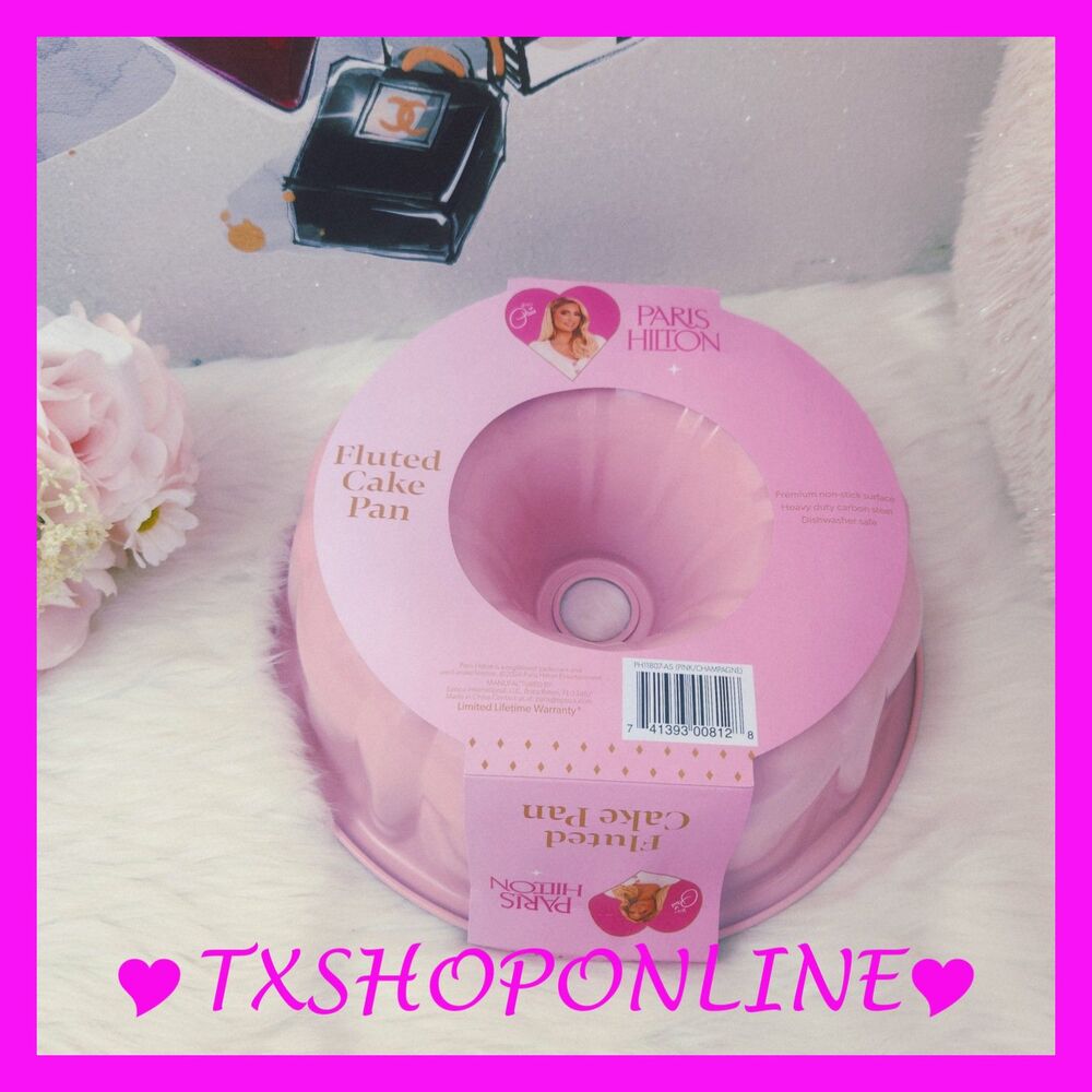 💗🎂Paris Hilton Fluted Cake Pan Nonstick Pink🎂💗 - Picture 3 of 5